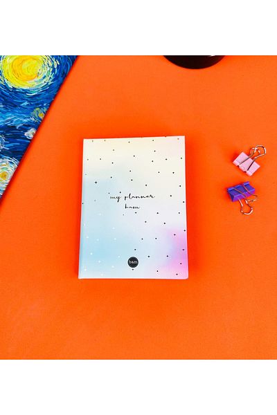 Gift Moda دفتر ملاحظات صغير بتصميم My Planner مع غطاء صلب