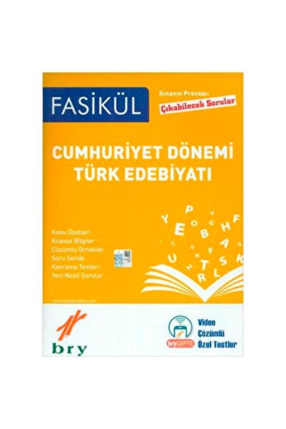 Birey Eğitim Yayınları BİREY YAYINLARI - Cumhuriyet Dönemi Türk Edebiyatı Fas...