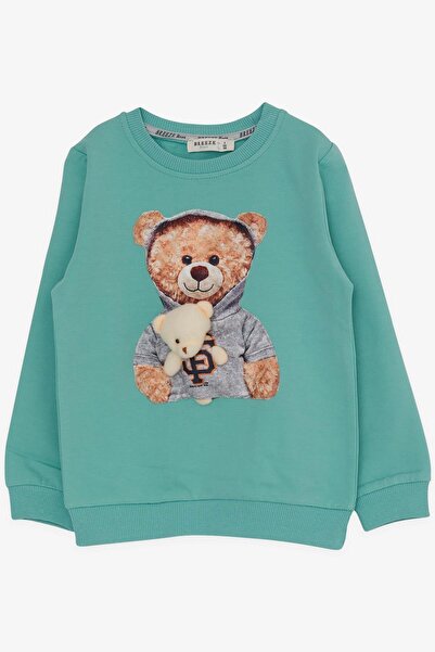 Breeze 1.5-5 Years Old Boy Tracksuit Set - Water Green with Teddy Bear Accessories