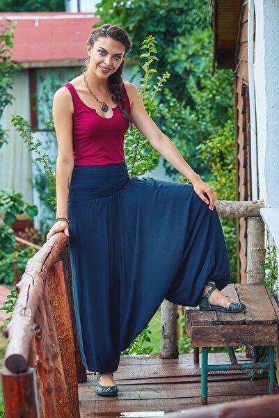 Los banditos Gipe Waist Detailed Summer Women's Baggy Trousers