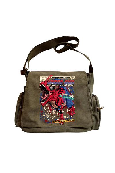Touz Moda Spiderrex Unisex Green Messenger Bag