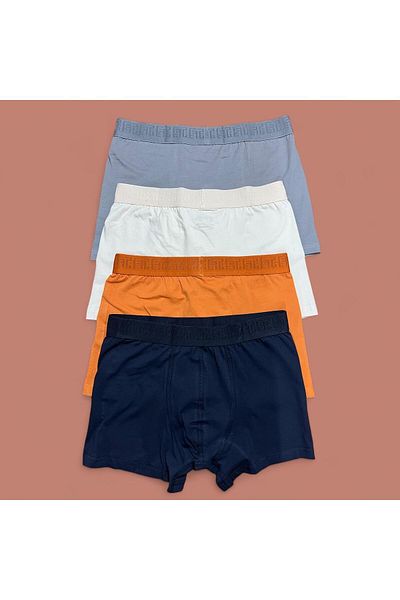 USLULAR Ανδρικό Lycra Cotton Boxer Premium 4 Pack
