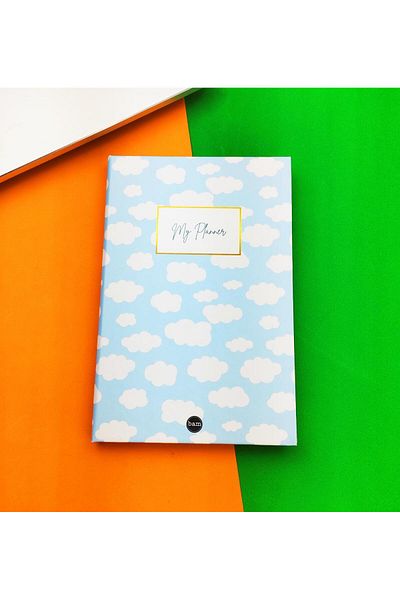 Gift Moda دفتر ملاحظات مطاطي بتصميم Cloud My Planner