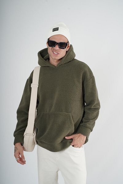 Butik Trend Biz Hooded Kangaroo Pocket Oversize Fit Unisex Plush