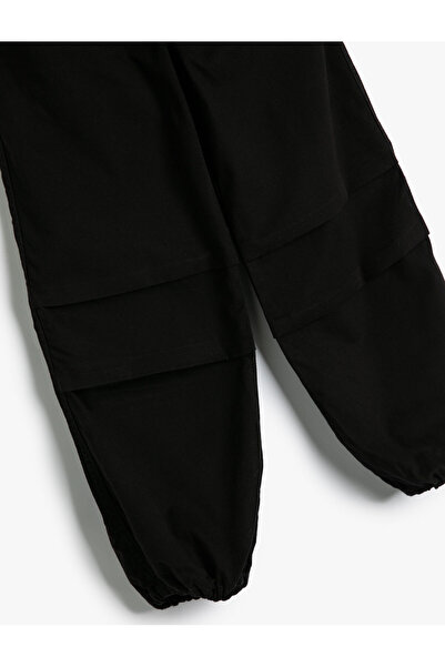 Koton Paraşüt Jogger Kot Pantolon Pamuklu Beli Lastikli Cepli - Parachute Jean