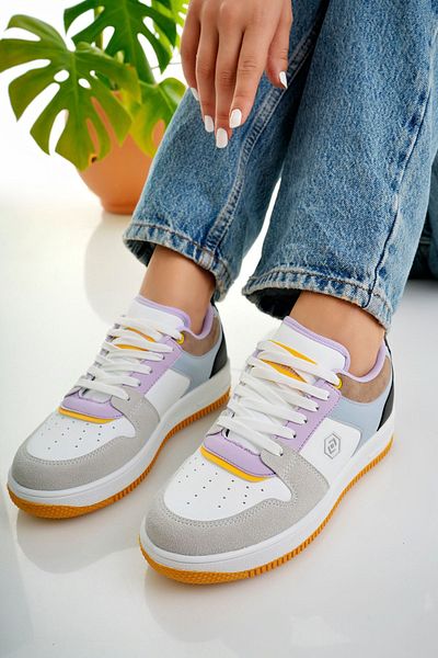 McDark White Lilac Lorrie - Women's Casual Sneakers