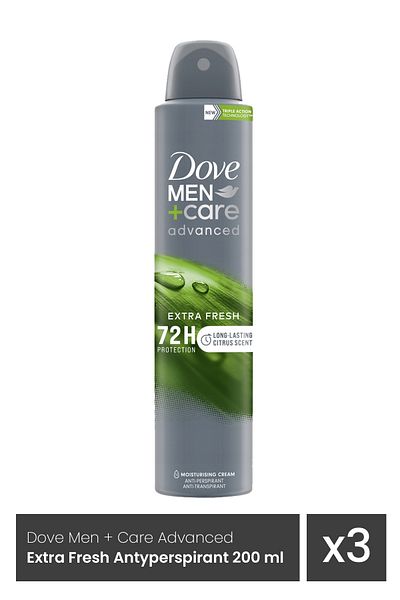 Dove DEO 200ML MEN EXTRA FRESH x 3 pieces