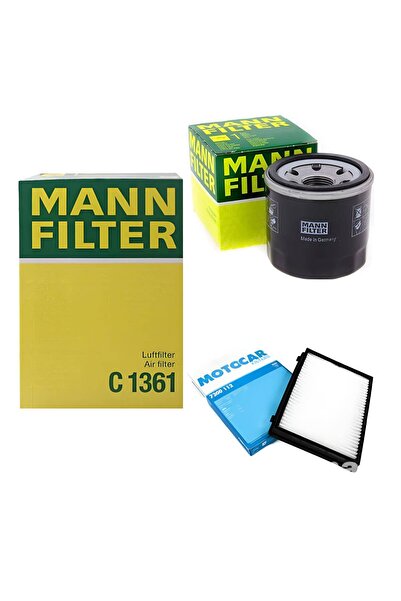 MANN Volkswagen Polo 1.0 TSi Filtre Bakım Seti (2017-2024) 3 Lü Set