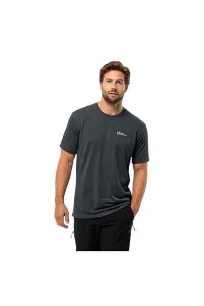 Jack Wolfskin Vonnan S/s T M 1809951tr-6350 Ανδρικό γκρι μπλουζάκι