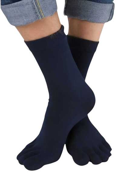 Uniquetrenders Чоловічі шкарпетки з бамбукового волокна, 6 пар, пальці роздільні, розмір 36-44