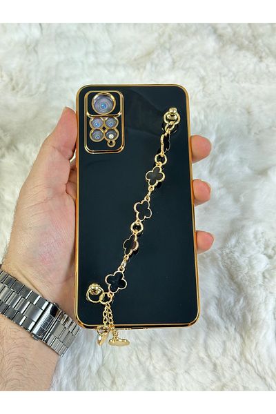 Vip Case متوافق مع XIAOMI REDMI NOTE 11 PRO وNOTE 12 PRO 4G - مقاوم للأوساخ ولامع من السيليكون مع مقبض يدوي