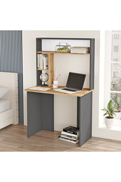 Robin Home Genç Kitaplıklı Çalışma Masası Bilgisayar Masası