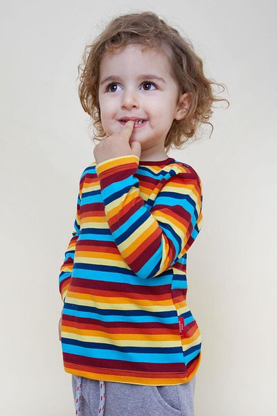 Breeze 9-3 Years Baby Boy Striped Long Sleeve T-Shirt - Mixed Color