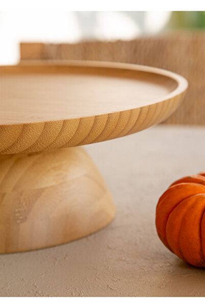 The Mia Natura Bambu Ayaklı Servis 28x10 cm