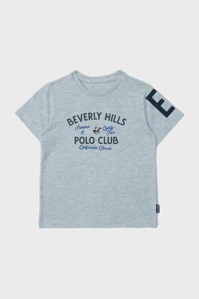 Beverly Hills Polo Club Bg Store Erkek Çocuk Gri T-shirt 23ss2bhb509