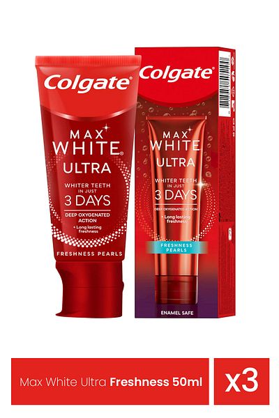 Colgate Max White Ultra Freshness 50ml x 3 pieces