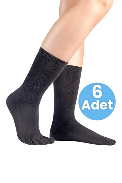 Uniquetrenders Women's 6-Piece Bamboo Mushroom Socks Finger Socks Size 36-44