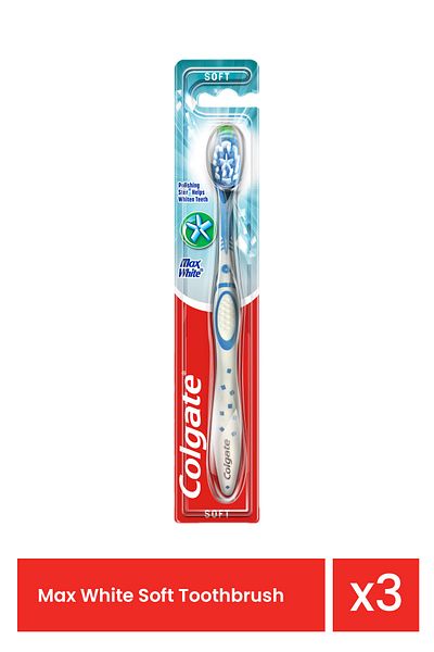 Colgate Max White Soft Toothbrush x 3 pieces