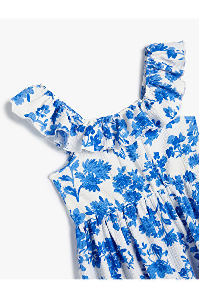 Koton Květinové šaty s volánem vrstvené bez rukávů