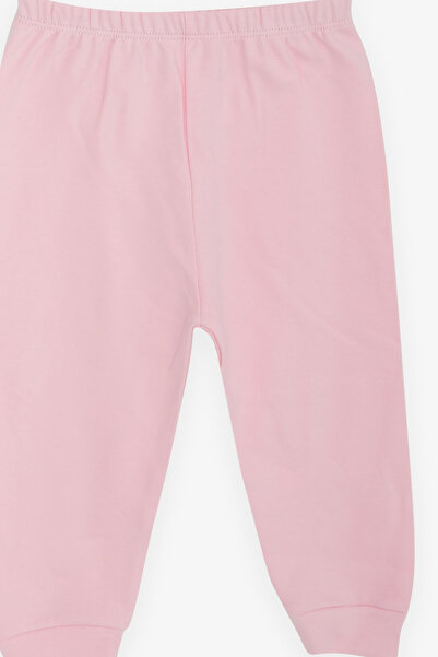 Breeze Leaf Patterned Baby Girl Pajamas Set - 4 Months-1 Years, Ecru