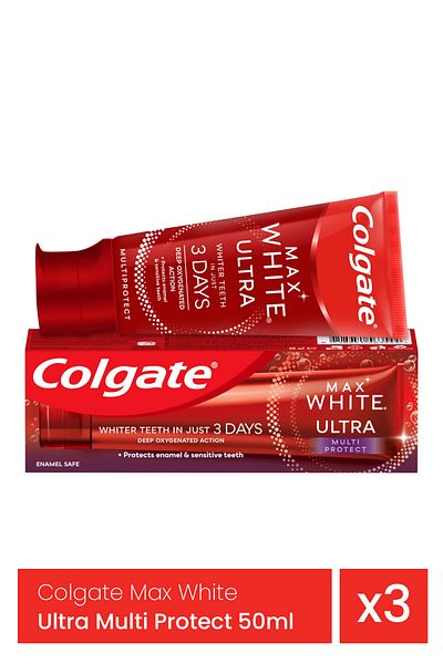 Colgate Max White Ultra Multi Protect 50ml x 3 pieces