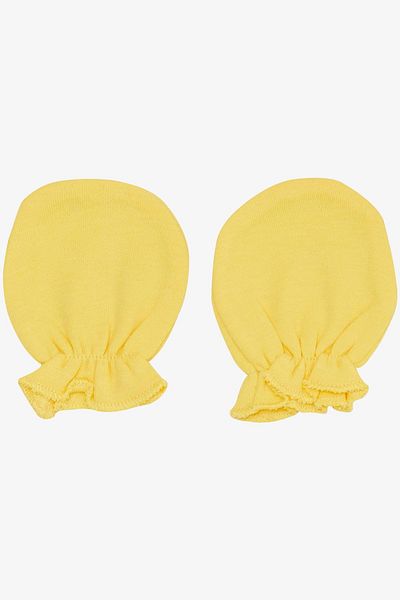 Breeze Yellow Gloves - Newborn Baby Basic Model