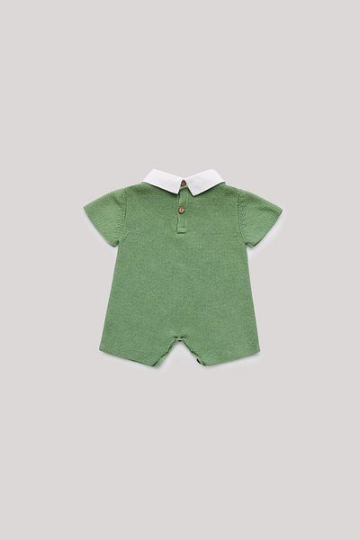 Layette BG Store Baby Boy Green Jumpsuit