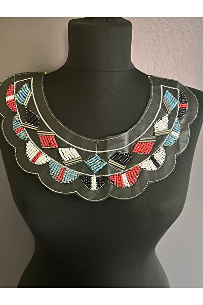 Gönülden Tasarım APLICAȚIE DE CUSUT GOLĂ DE ÎMBRĂCARE DECORATĂ CU Mărgele din...