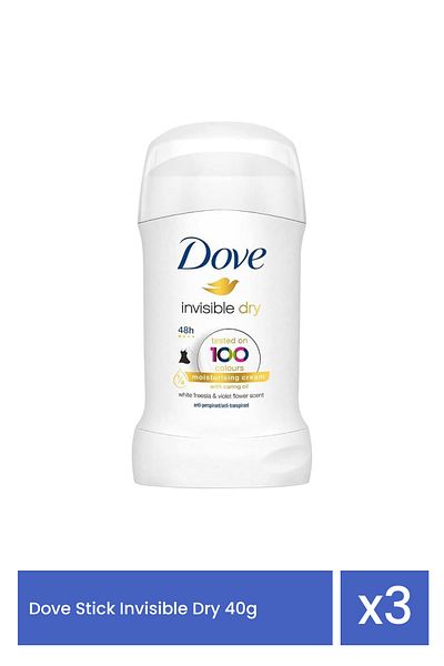 Dove DOVE STICK 40ML. ΑΟΡΑΤΟ ΞΗΡΟ x 3 τεμάχια