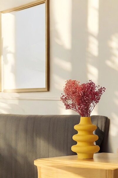 tambana Vază Decorativă Galbenă Obiect Decorativ pentru Casă Vază Decorativă ...