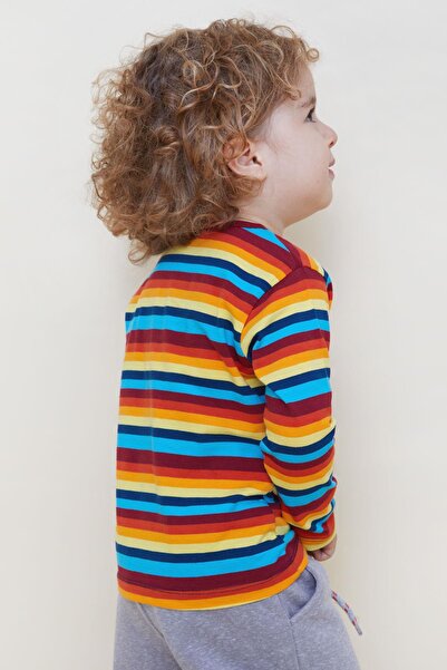 Breeze 9-3 Years Baby Boy Striped Long Sleeve T-Shirt - Mixed Color