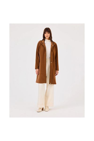 SEÇİL New Selected Women's Hooded Collar Pocket Zipper Cap 10002422511005