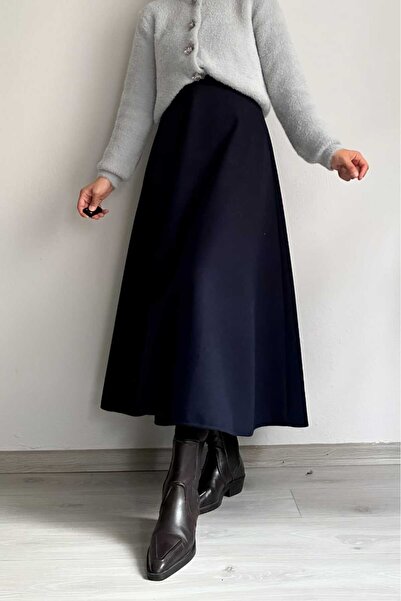 CNG MODA تنورة حجاب واسعة من القماش المنتفخ للسيدات