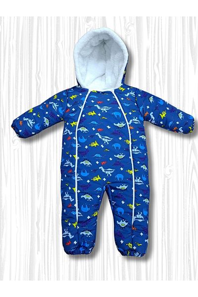 TNY Digital Printed Baby Boy Hooded Winter Astronot Cosmonot Jumpsuit