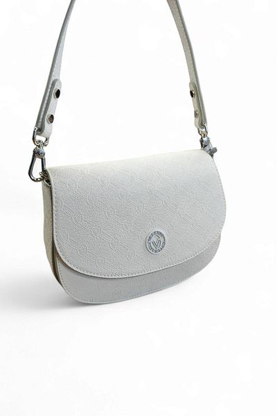 Valentino Orlandi Geantă de damă cu monogramă albă - Vlt077