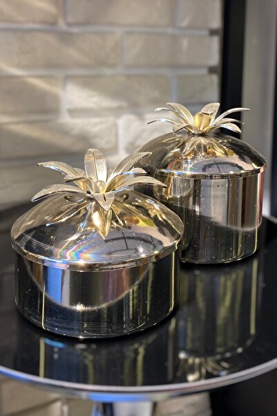 LEMİ DEKORASYON Pirinç Dekoratif 2 Li Kutu