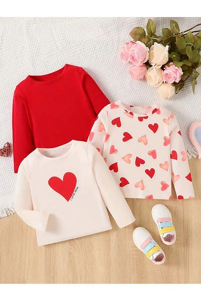 MİLANO KİDS Girl's Winter 2 Thread 3 Pcs Tracksuit Top