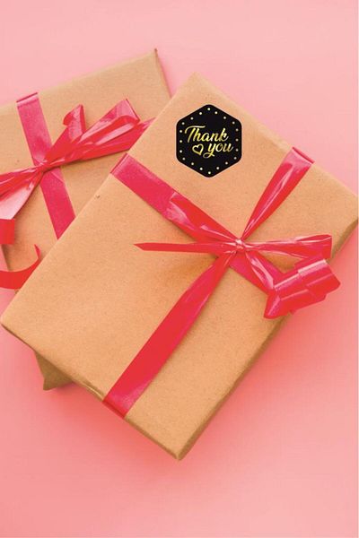 Lizpo Decor Thank You Sticker Label 3