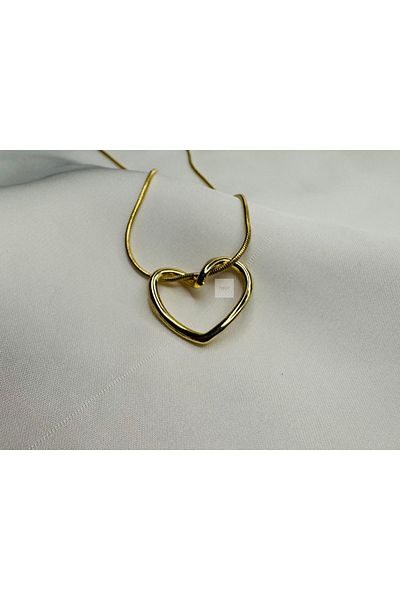 PERA’S Gold Heart Steel Necklace