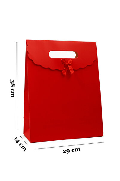 repro design 29x38 Μεγάλος Χρωματιστός Φάκελος Μοντέλο Velcro Χάρτινη Τσάντα 1 Τεμάχιο (Κόκκινο)