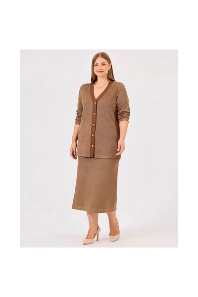 SEÇİL New Selected Women's Plus Size Over-The-Knee Skirt 10002421614007