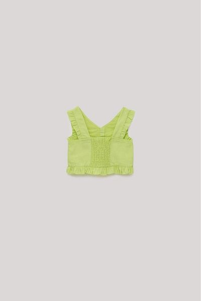 Tyess BG Store Girl's Green Blouse