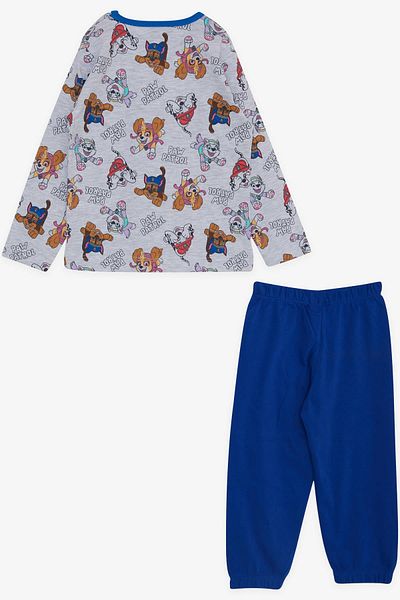 champs active Baby Boy Pajama Set - 9 Months-3 Years, Light Gray Melange, Patrolers Patterned