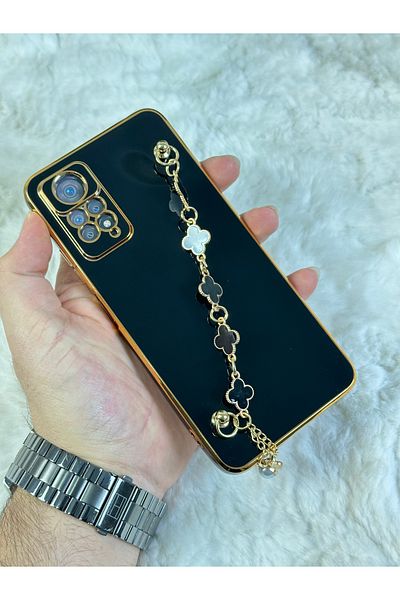 Vip Case متوافق مع XIAOMI REDMI NOTE 11 PRO وNOTE 12 PRO 4G - مقاوم للأوساخ ولامع من السيليكون مع مقبض يدوي