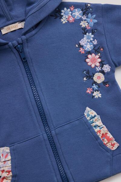 GB Baby BG Store Kız Bebek Mavi Eşofman Üstü