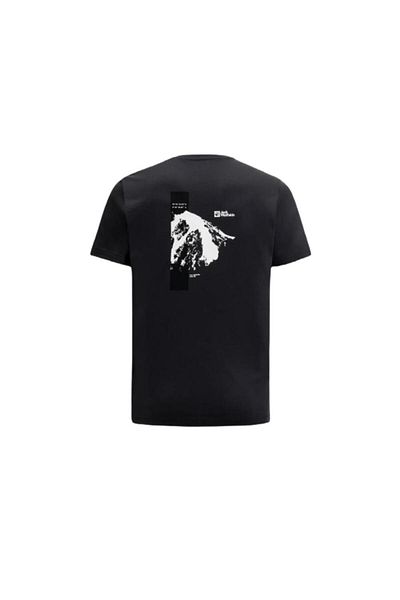 Jack Wolfskin Vonnan S/s Graphic T M 1809941tr-6350 Ανδρικό γκρι μπλουζάκι