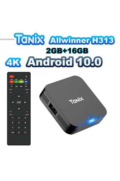 Choice صندوق تلفاز Tanix TX1 Allwinner H313 يعمل بنظام Android 10.0 بدقة 4K HDR وذاكرة وصول عشوائي 1 جيجابايت وذاكرة قراءة فقط 2 جيجابايت وذاكرة داخلية 8 جيجابايت و16 جيجابايت و...