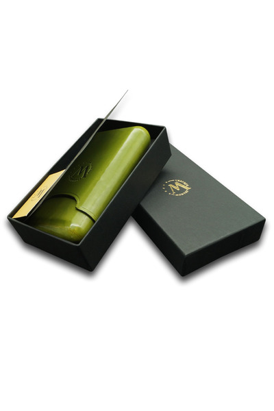 MONTES LEATHER Montes Gerçek Deri El Yapımı Puro Kılıfı Üçlü (52 Ring) Grass