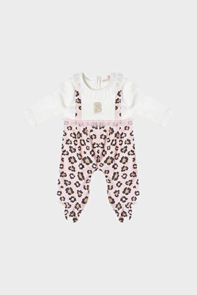 Layette Bg Store Baby Girl Patterned Romper Set 22Fw0Lt7811