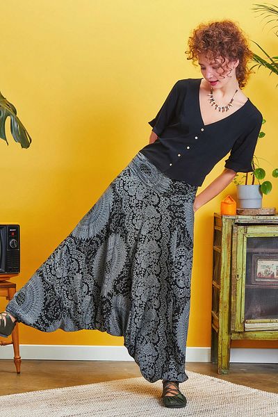 Los banditos Drape Detail Elastic Waist Shalwar Trousers